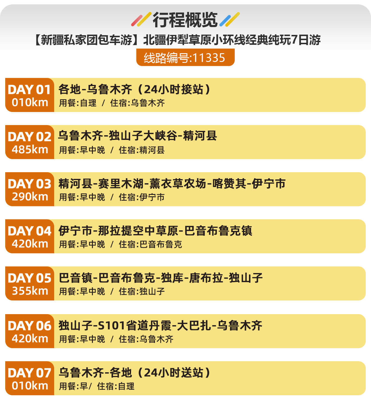 【新疆私家团包车游】北疆伊犁草原小环线经典纯玩7日游