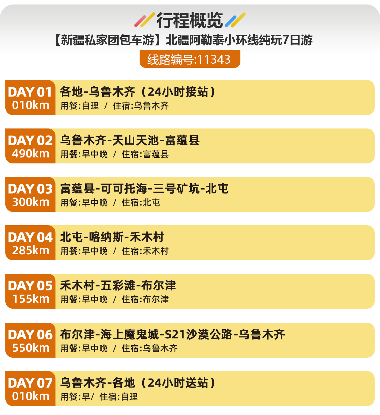 【新疆私家团包车游】北疆阿勒泰小环线纯玩7日游